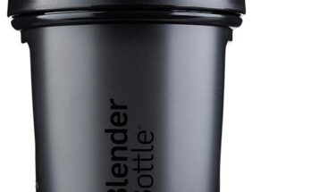 20oz Black Blender Bottle for Perfect Shakes