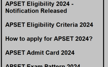 APSET Eligibility 2024